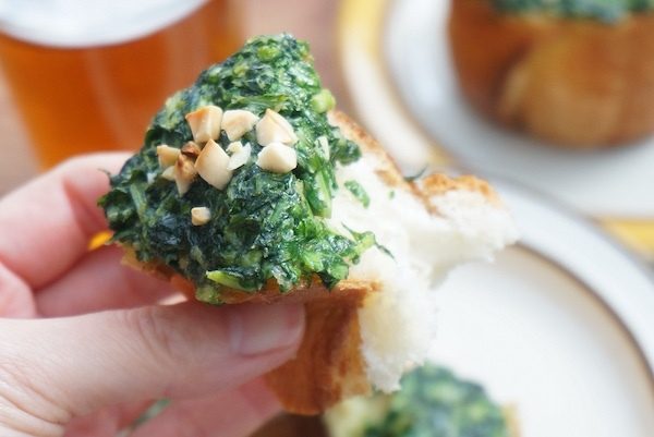 春菊ガーリックバタートースト