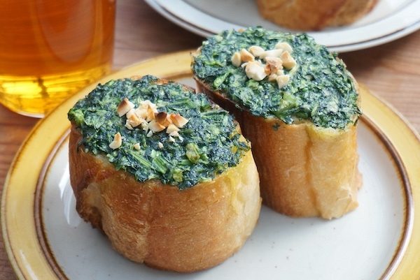 春菊 ガーリックバタートースト おつまみレシピ ビール