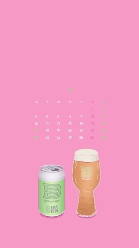 スマホの壁紙をビール色に染めて 9月のビールカレンダー ビール女子