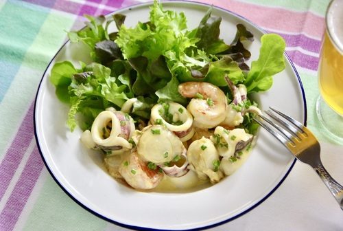 シーフード　アイオリソース　おつまみレシピ　ビール