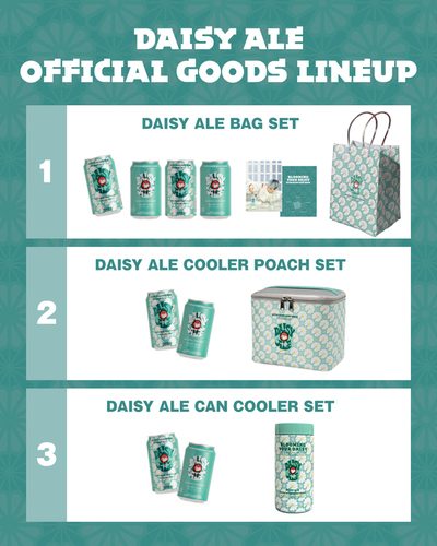 デイジーエール ポップアップ DAISYALE BAG SET G-DRAGON カモミールと蜂蜜を使用した『常陸野ネストビール デイジーエール